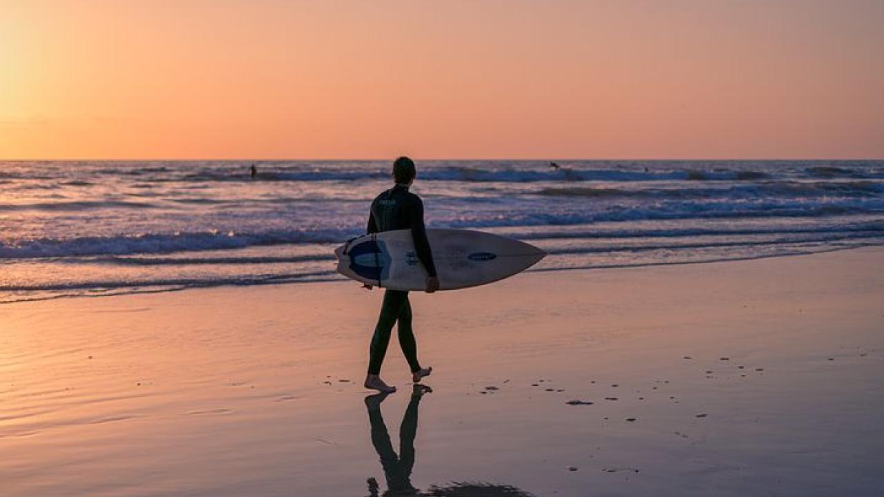 Surfer Walking